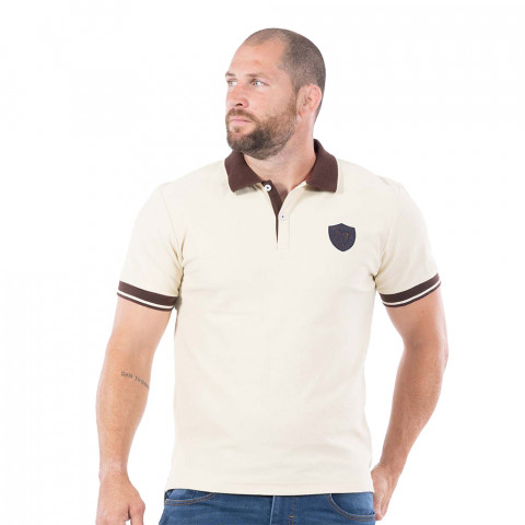 Off-white elegance rugby short-sleeved Ruckfield polo shirt