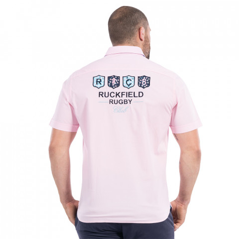Ruckfield pink Rugby Club shirt