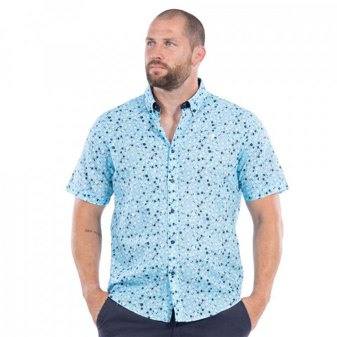 Ruckfield Rugby Club blue shirt with pattern