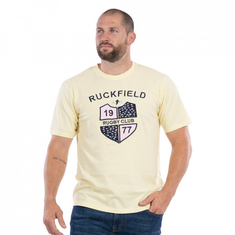 T-shirt Ruckfield à manches courtes rugby club jaune