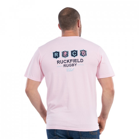 T-shirt Ruckfield à manches courtes rugby club rose