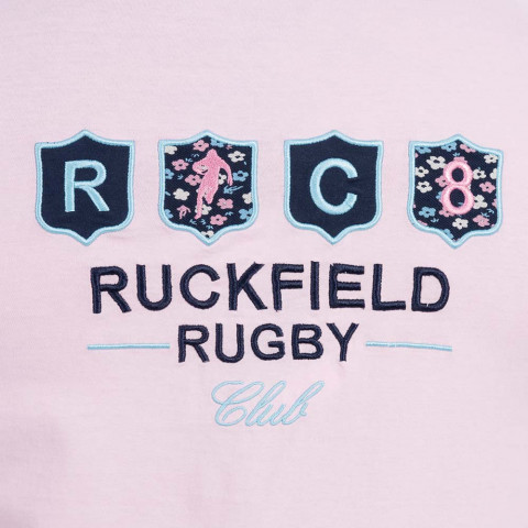 T-shirt Ruckfield à manches courtes rugby club rose