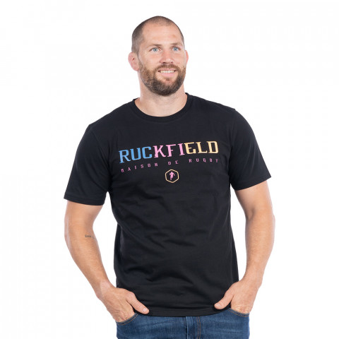 T-shirt Ruckfield à manches courtes Maison de Rugby noir
