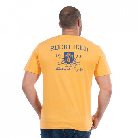 T-shirt Ruckfield à manches courtes Maison de Rugby orange