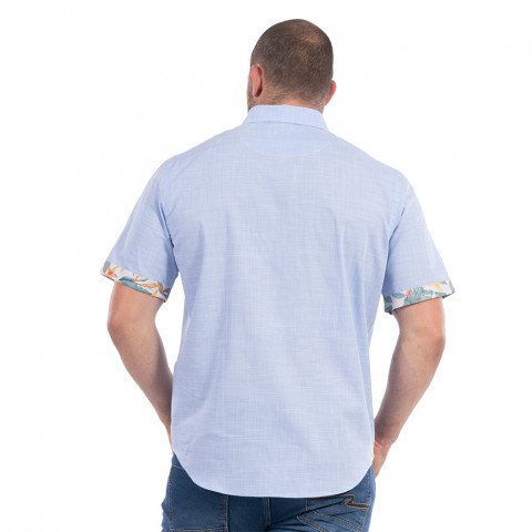 Ruckfield blue short sleeve shirt Palm Beach