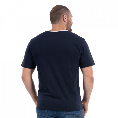 Ruckfield Palm Beach organic cotton short sleeve navy t-shirt