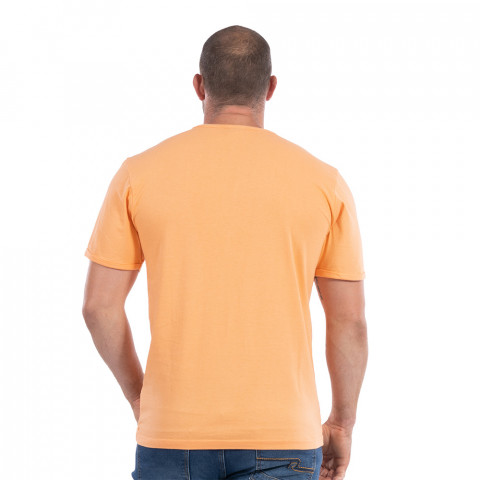 T-shirt Ruckfield col tunisien Palm Beach orange