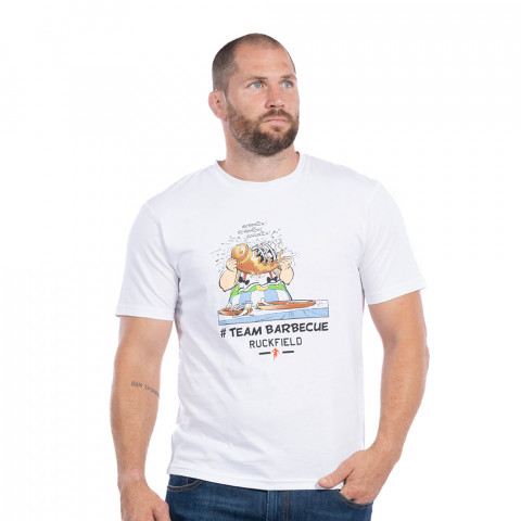 T-shirt avec sérigraphie Ruckfield X Astérix blanc
