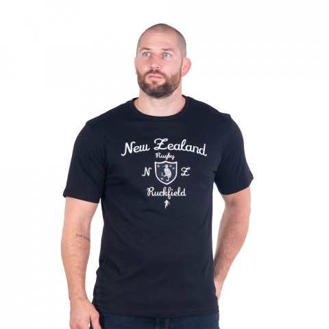 T-shirt Ruckfield new Zealand noir
