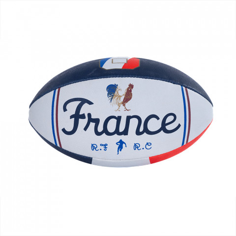 Ballon de rugby France Ruckfield bleu marine