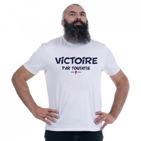 T-shirt blanc "Victoire par Toutatis" Ruckfield x Astérix