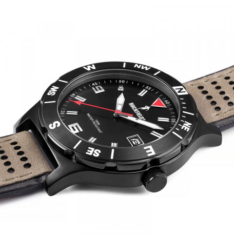 Montre acier vintage bracelet bicolore