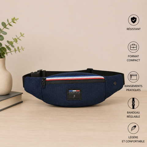 Sac banane bleu marine