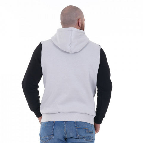 Sweat à capuche Ruckfield bi-colore gris foncé