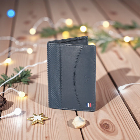 Portefeuille en cuir Ruckfield bleu