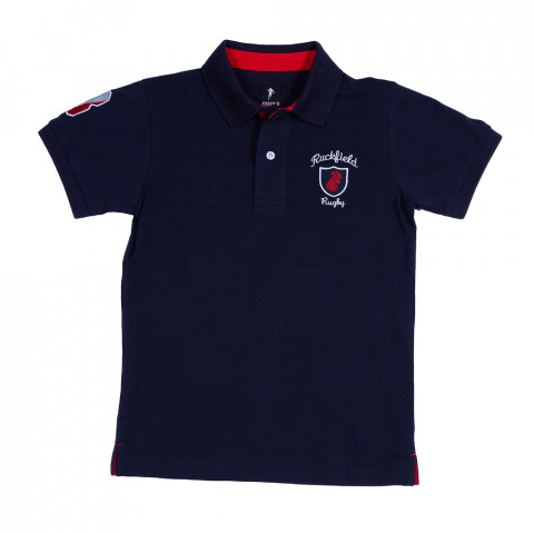 Polo bleu marine Ruckfield enfant à manches courtes 