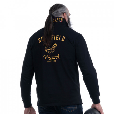 Polo Ruckfield Le French Rugby Club jersey manches longues noir