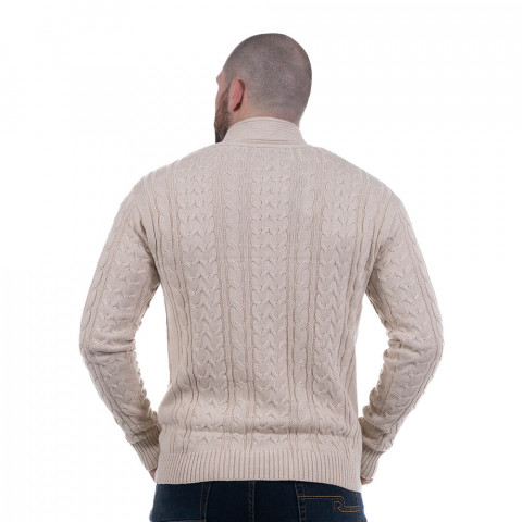 Pull col montant Ruckfield beige
