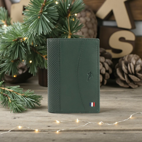 Portefeuille en cuir Ruckfield vert