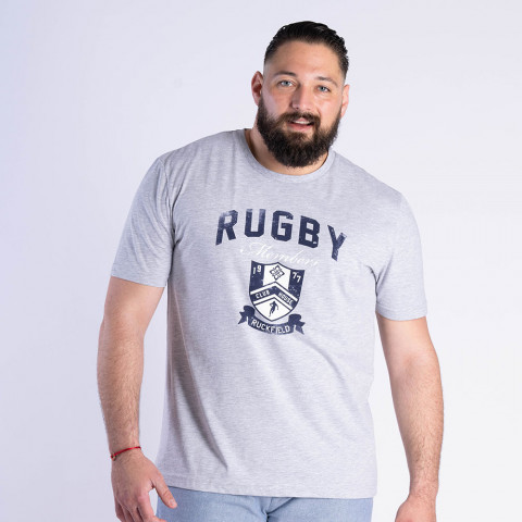 T-shirt Ruckfield Rugby Club House gris moyen 