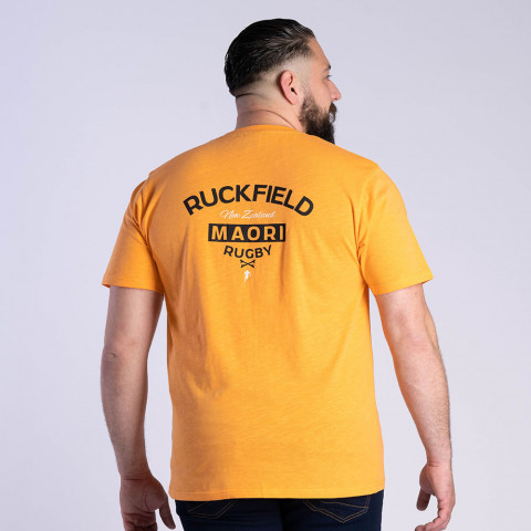 T-shirt Rugby Maori Ruckfield orange