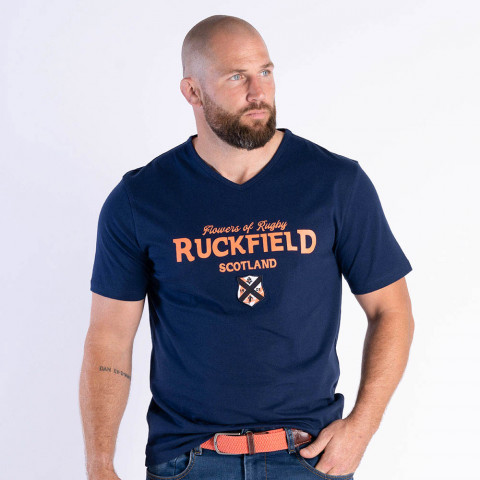 T-shirt Ruckfield bleu Flowers of Rugby