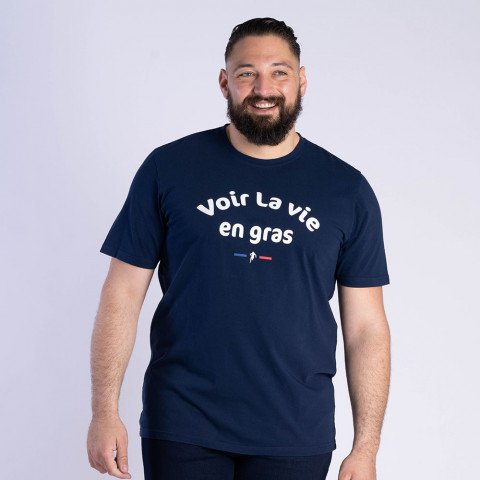 T-shirt "Voir la vie en gras" Ruckfield Rugby Barbecue