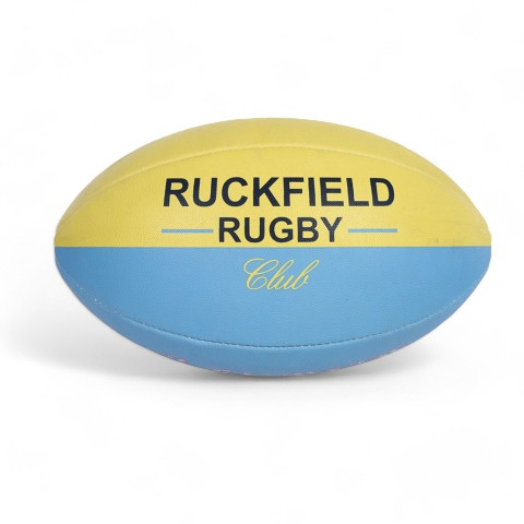 Ballon de rugby Ruckfield rugby club bleu turquoise