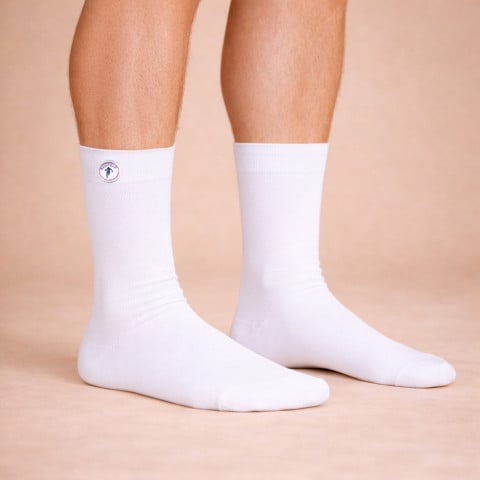 Chaussettes unies Ruckfield blanc