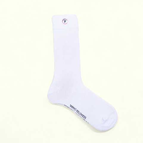 Chaussettes unies Ruckfield blanc