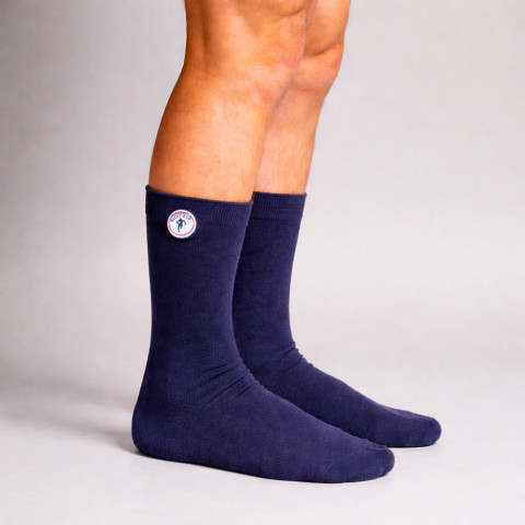 Chaussettes unies Ruckfield bleu marine