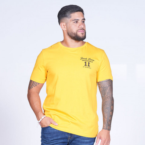 T-shirt à manches courtes Jonah Lomu jaune moyen