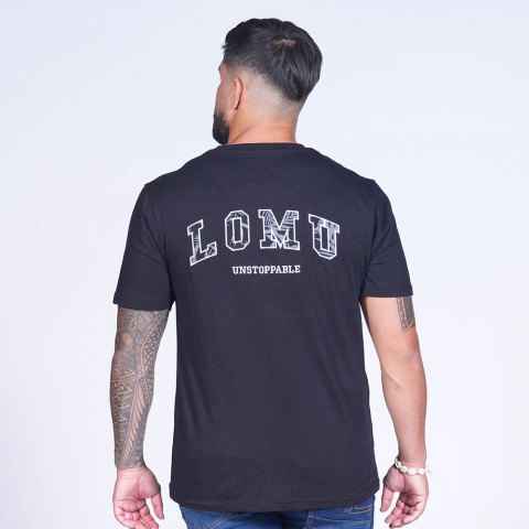 T-shirt noir à manches courtes Jonah Lomu 