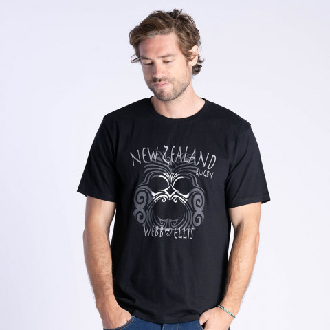 T-shirt WEBB ELLIS New Zealand Nation noir