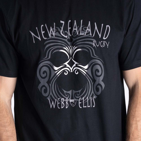 T-shirt WEBB ELLIS New Zealand Nation noir