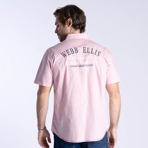 Chemise à manches courtes WEBB ELLIS Rugby Legend rose 