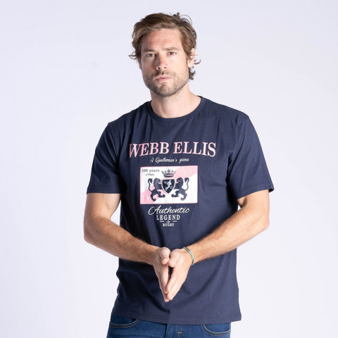 T-shirt à manches courtes WEBB ELLIS Rugby Legend bleu marine