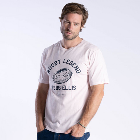 T-shirt rose WEBB ELLIS Rugby Legend