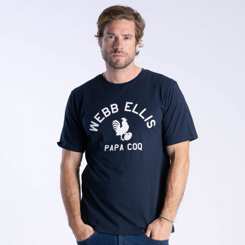 T-shirt PAPA COQ bleu marine