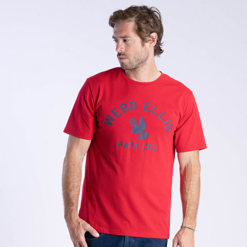 T-shirt WEBB ELLIS PAPA COQ rouge