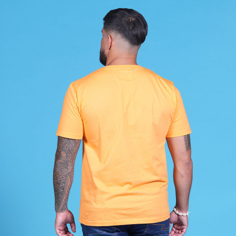 T-shirt avec sérigraphie Jonah Lomu orange