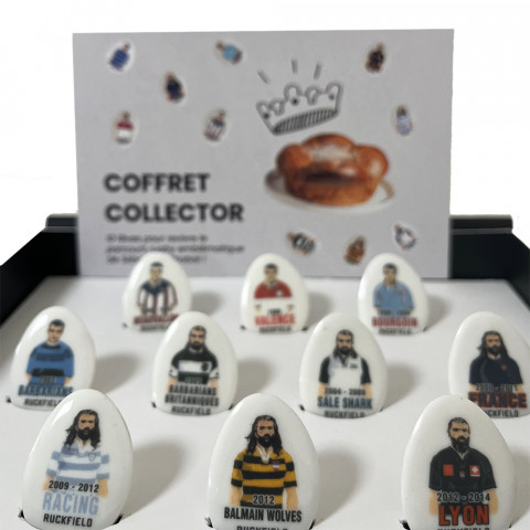 Coffret 10 fèves Sébastien Chabal