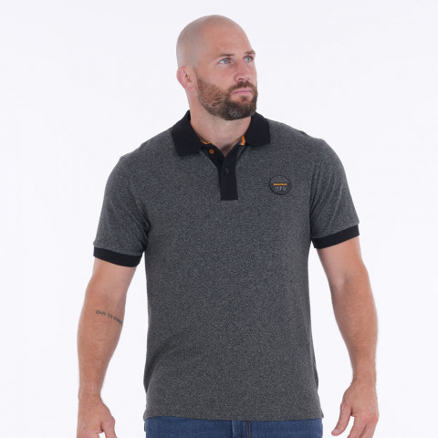 Short-sleeved polo shirt Ruckfield House of Rugby light heather grey
