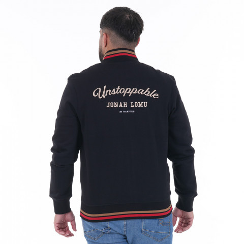 Zipped sweatshirt JONAH LOMU by Ruckfield black