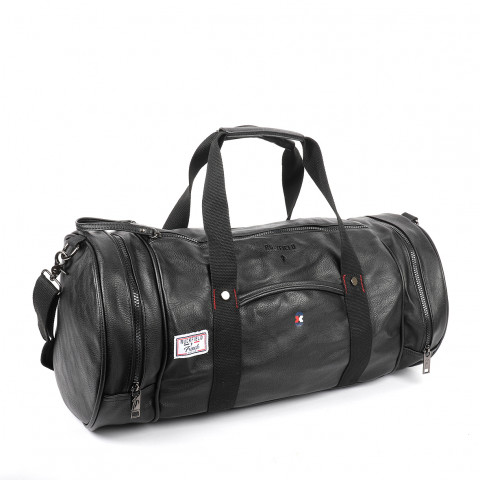 Sac de sport en cuir noir Ruckfield homme