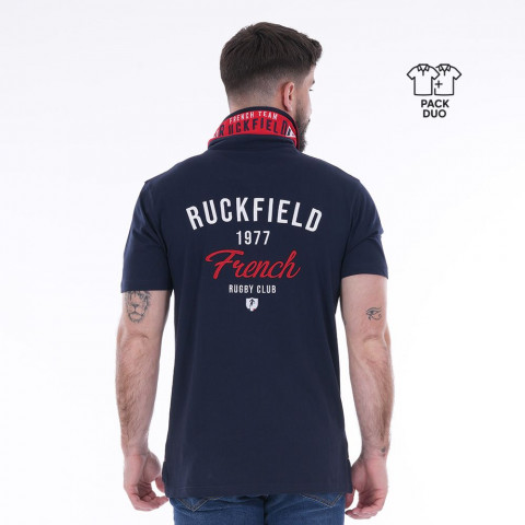 Pack Duo FRC polo bleu marine / t-shirt