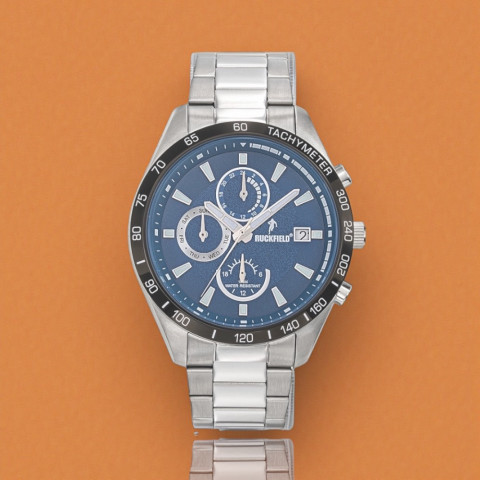 Montre Homme Ruckfield bracelet acier argent