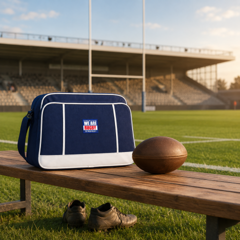 Sac besace Ruckfield bleu We are Rugby