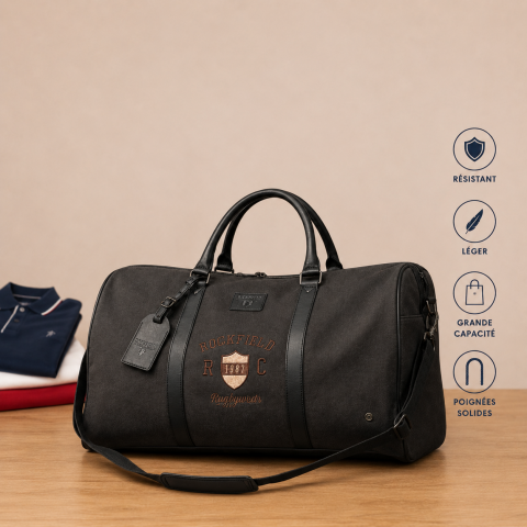 Sac week-end en toile kaki