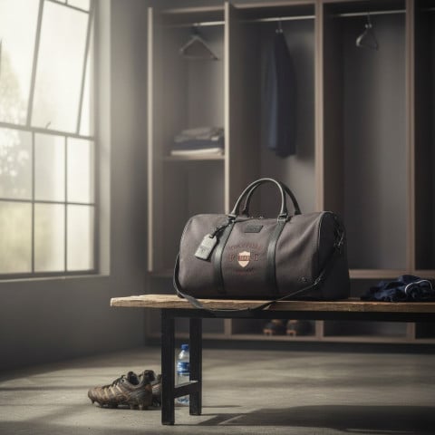 Sac week-end en toile kaki
